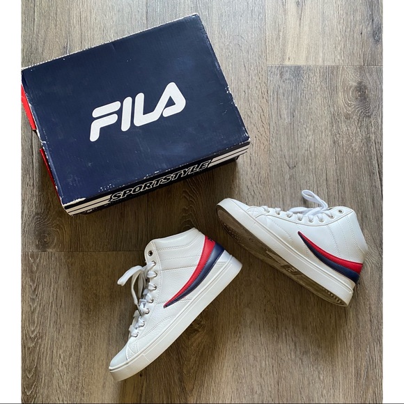 FILA HIGH TOPS- worn ONCE - Picture 2 of 12